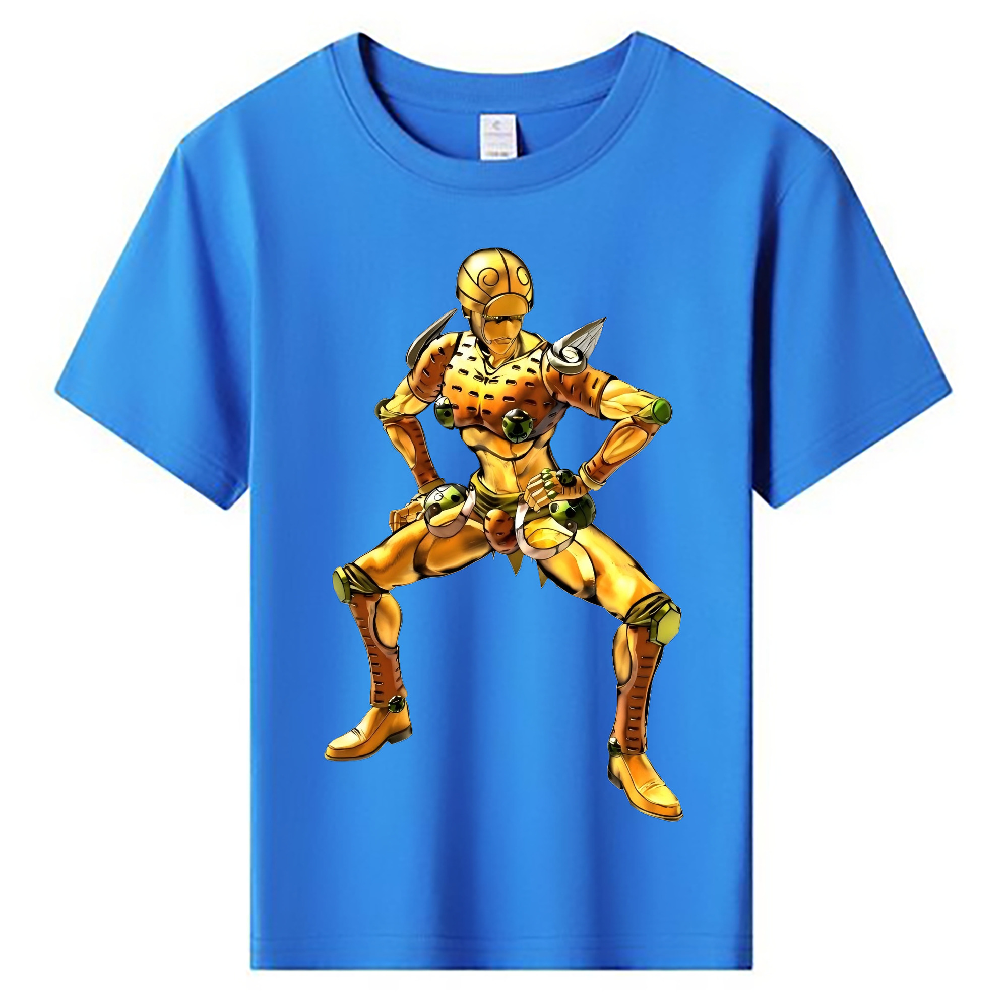 （画像用） ジョジョの奇妙な冒険 ジョルノ?ジョバァーナ JoJo's Bizarre Adventure Giorno Giovanna 綿100％キッズTシャツ（フロントプリント）